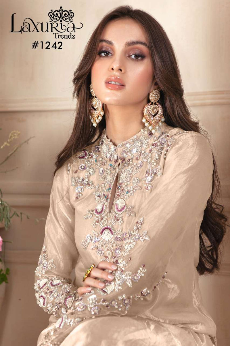 Laxuria 1242 Georgette Pakistani Designer Readymade Pret Kurti