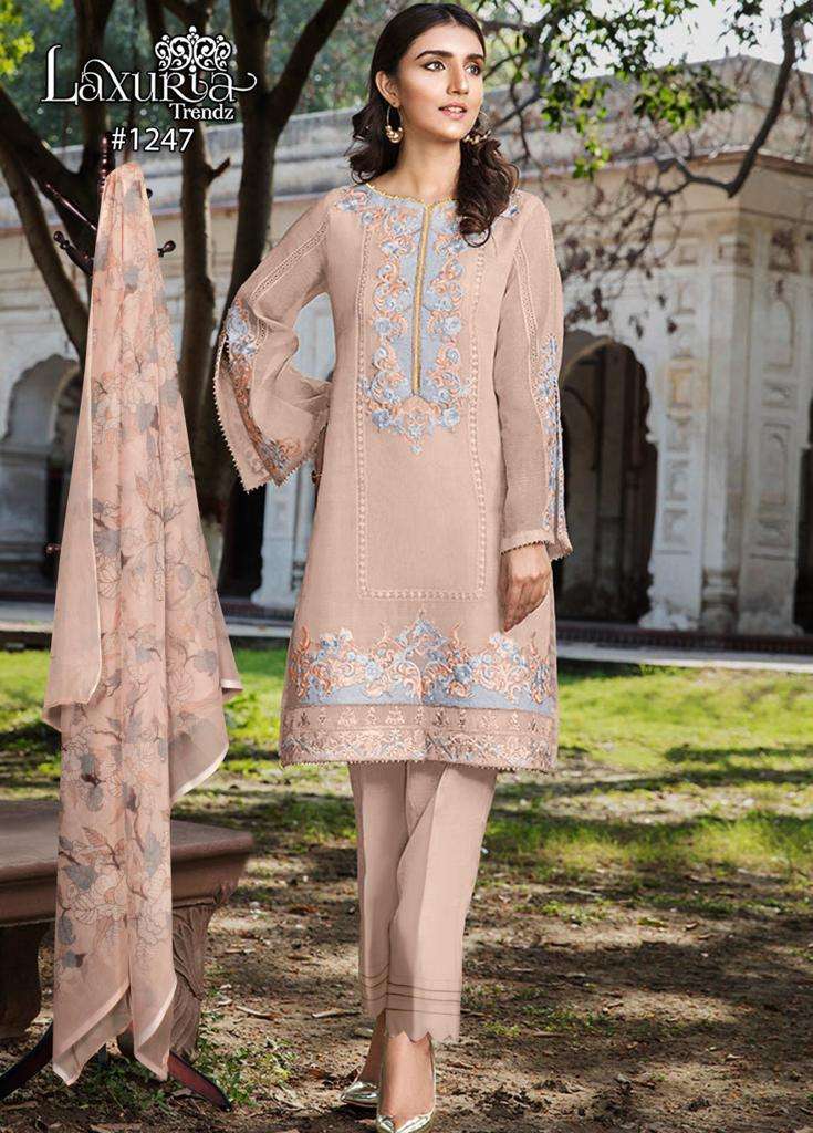 Laxuria 1247 Designer Work Stylish Pattern Pakistani Pret Collection