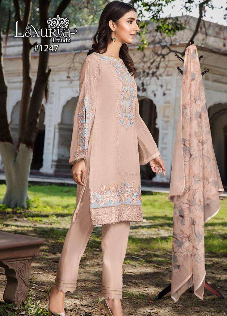 Laxuria 1247 Designer Work Stylish Pattern Pakistani Pret Collection