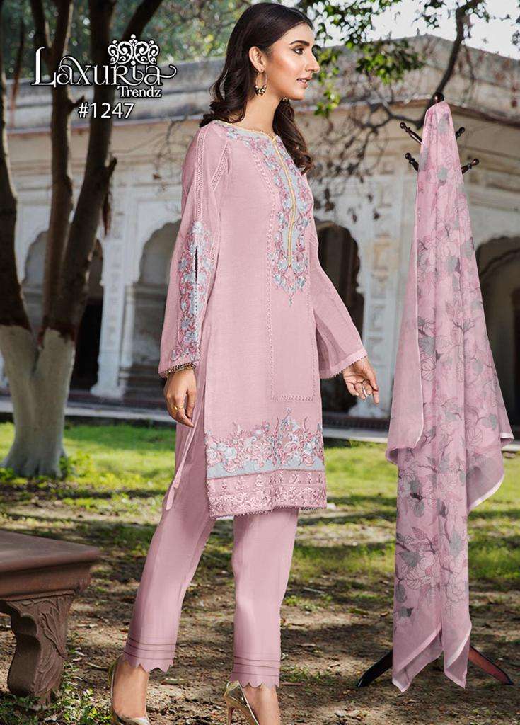 Laxuria 1247 Designer Work Stylish Pattern Pakistani Pret Collection
