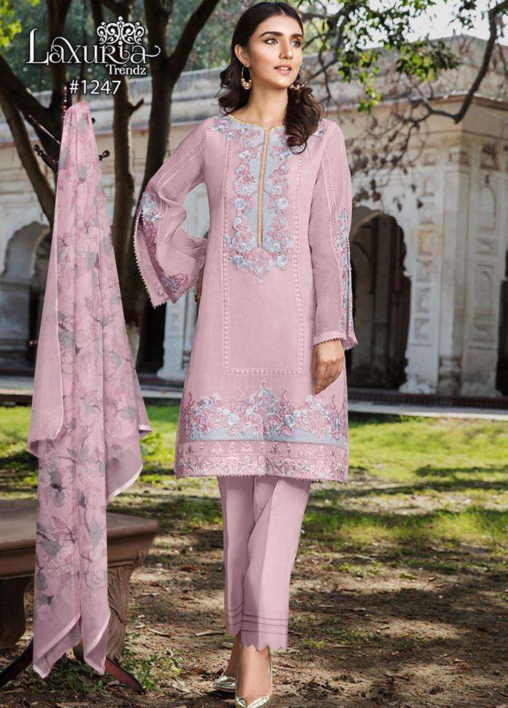 Laxuria 1247 Designer Work Stylish Pattern Pakistani Pret Collection