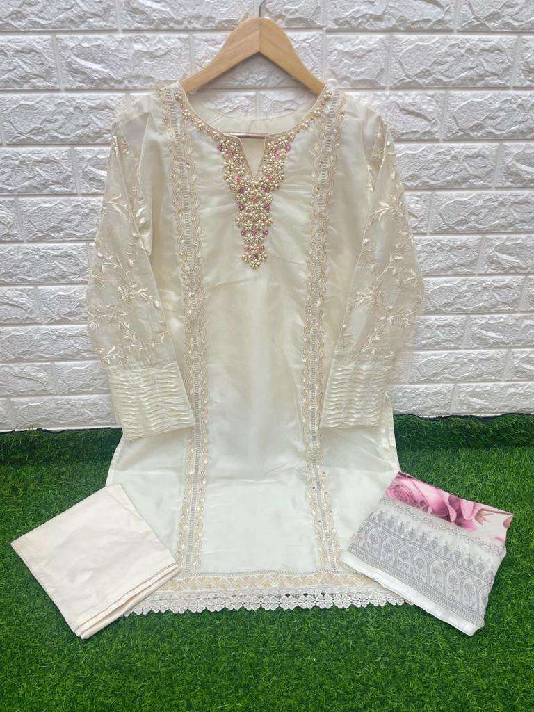 Laxuria 1258 Designer Pastel Cream Colour Readymade Pakistani Pret collection