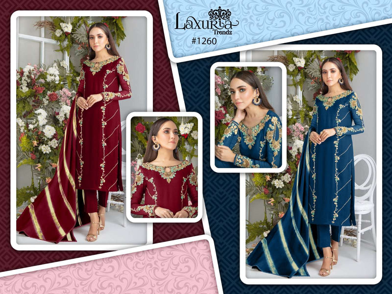 Laxuria 1260 Faux Georgette Readymade Designer Pret collection