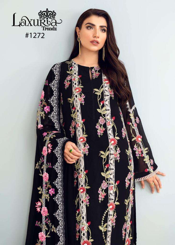 Laxuria 1272 Designer Black Color Readymade Beautiful Pakistani Pret cpllection