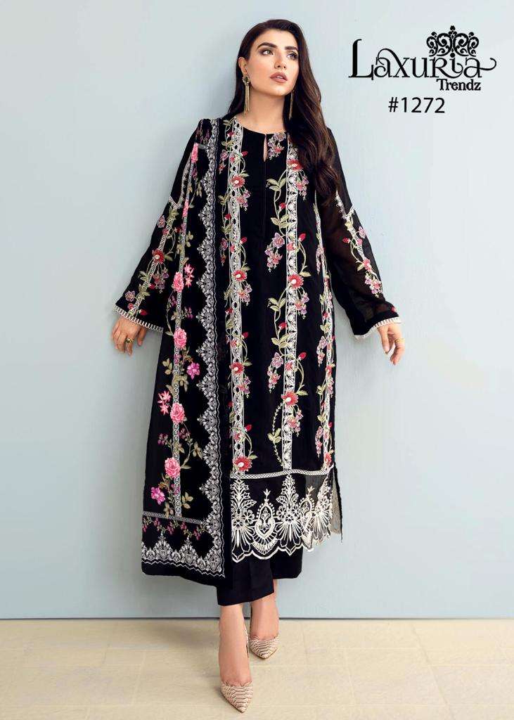 Laxuria 1272 Designer Black Color Readymade Beautiful Pakistani Pret cpllection
