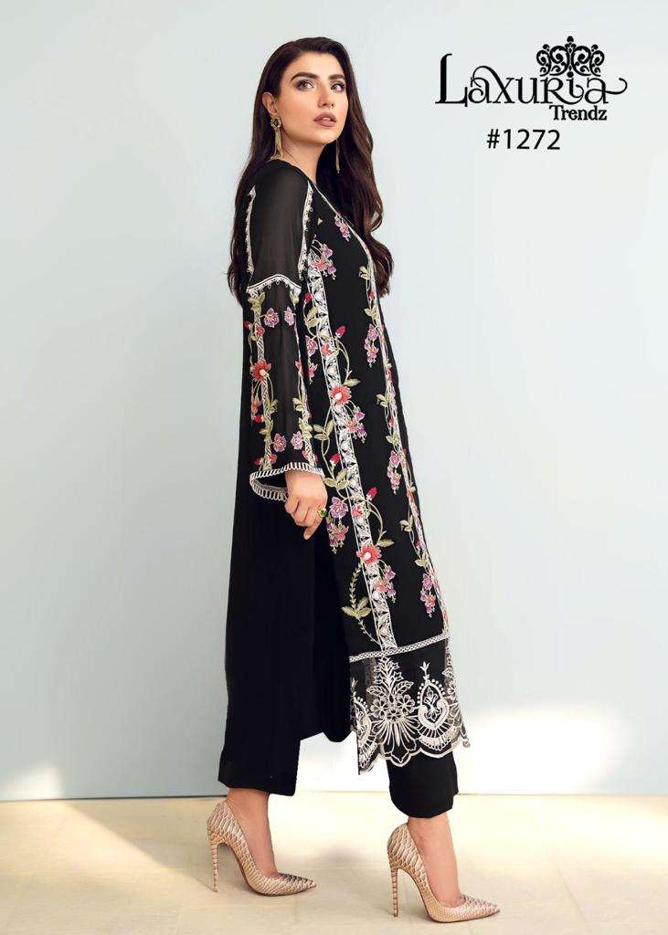 Laxuria 1272 Designer Black Color Readymade Beautiful Pakistani Pret cpllection