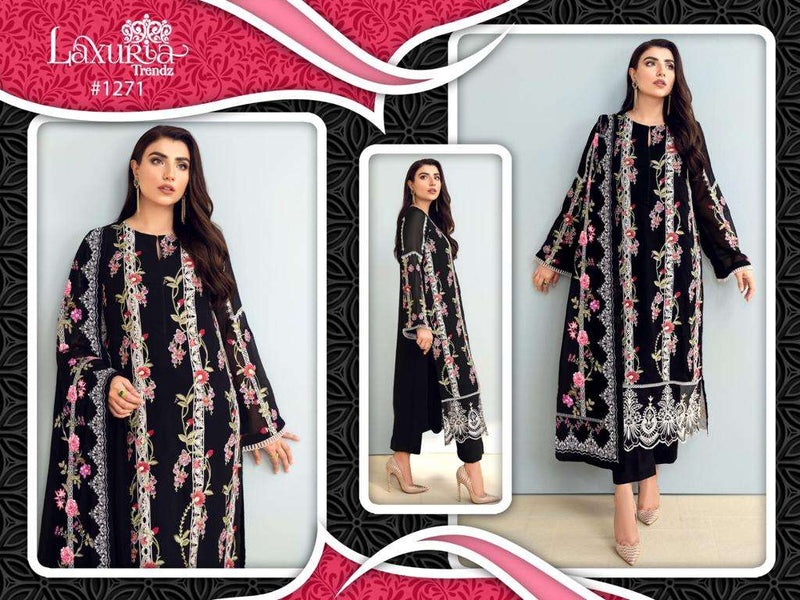 Laxuria 1272 Designer Black Color Readymade Beautiful Pakistani Pret cpllection