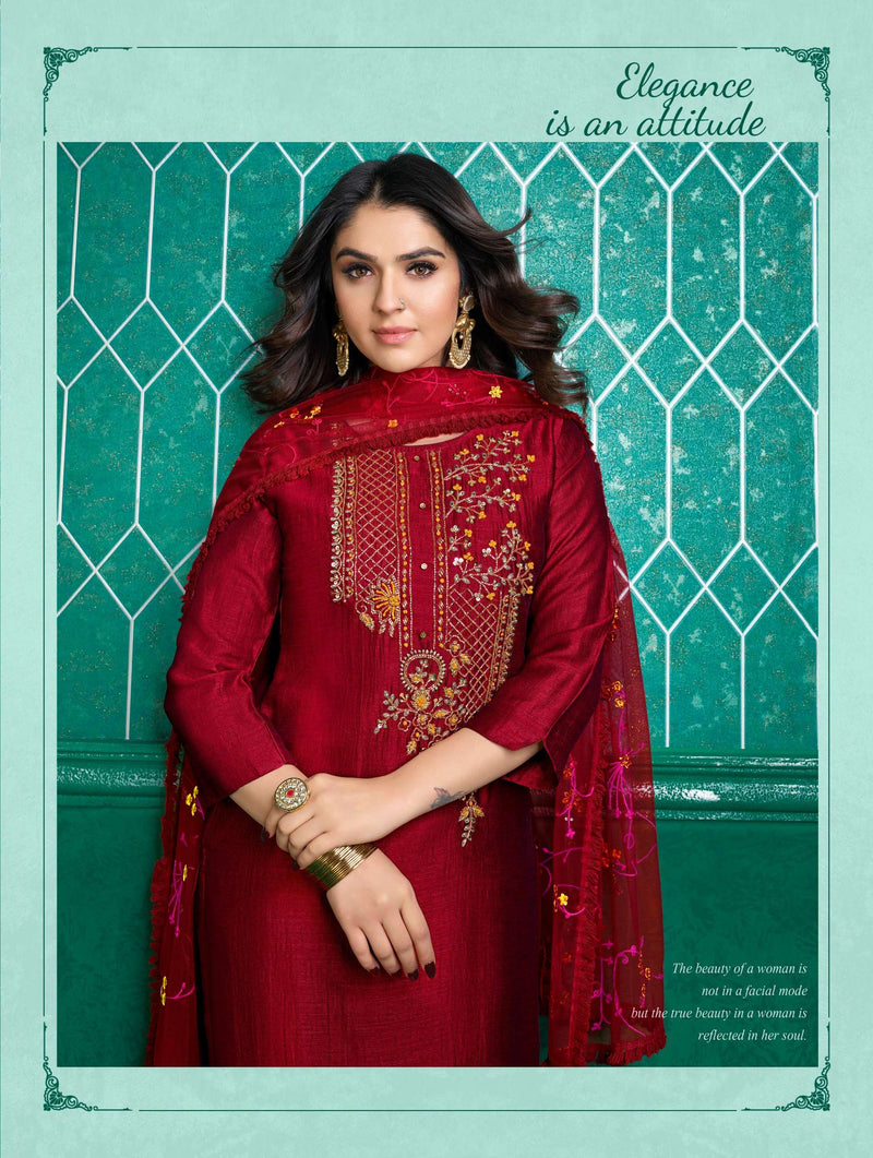 Lali And Lali Maria 9 Vol 3 Silk Embroidery Work Fancy Salwar Kameez Collection