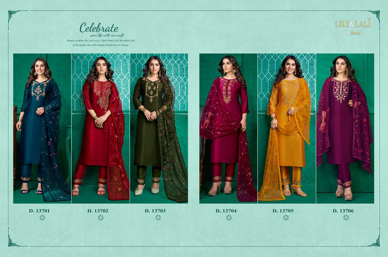 Lali And Lali Maria 9 Vol 3 Silk Embroidery Work Fancy Salwar Kameez Collection