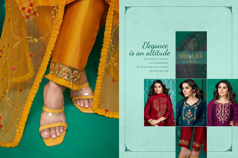 Lali And Lali Maria 9 Vol 3 Silk Embroidery Work Fancy Salwar Kameez Collection