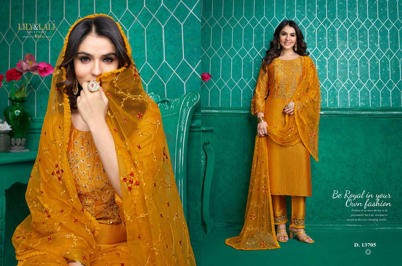 Lali And Lali Maria 9 Vol 3 Silk Embroidery Work Fancy Salwar Kameez Collection