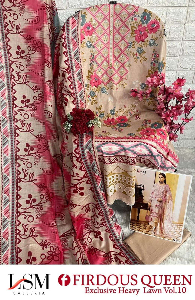 Lsm Galleria Firdous Queen Lawn Vol 10 Lawn Cotton Daily Wear Salwar Suit
