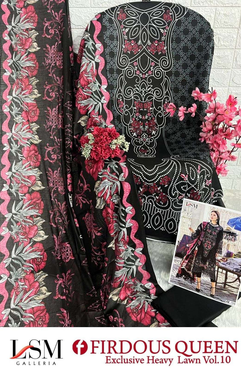 Lsm Galleria Firdous Queen Lawn Vol 10 Lawn Cotton Daily Wear Salwar Suit