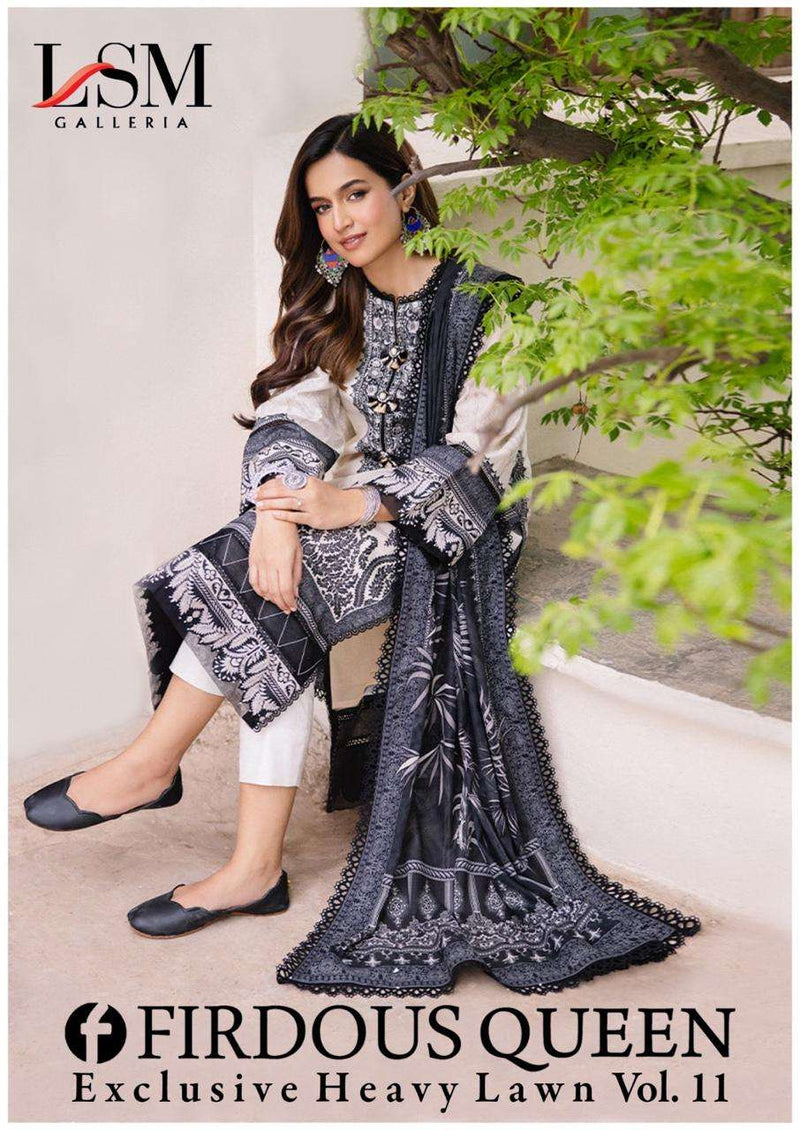 Lsm Galleria Firdous Queen Lawn Vol 11 Cotton Fancy Salwar Suit