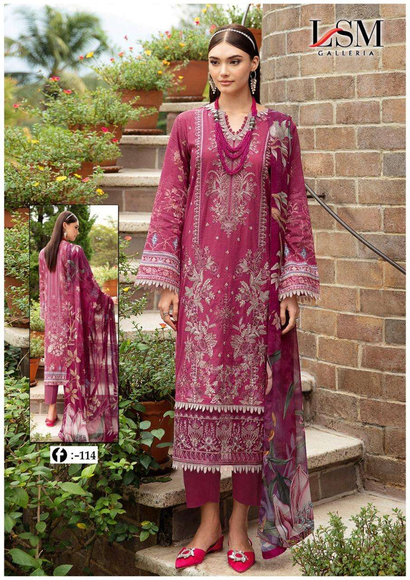 Lsm Galleria Firdous Queen Lawn Vol 11 Cotton Fancy Salwar Suit