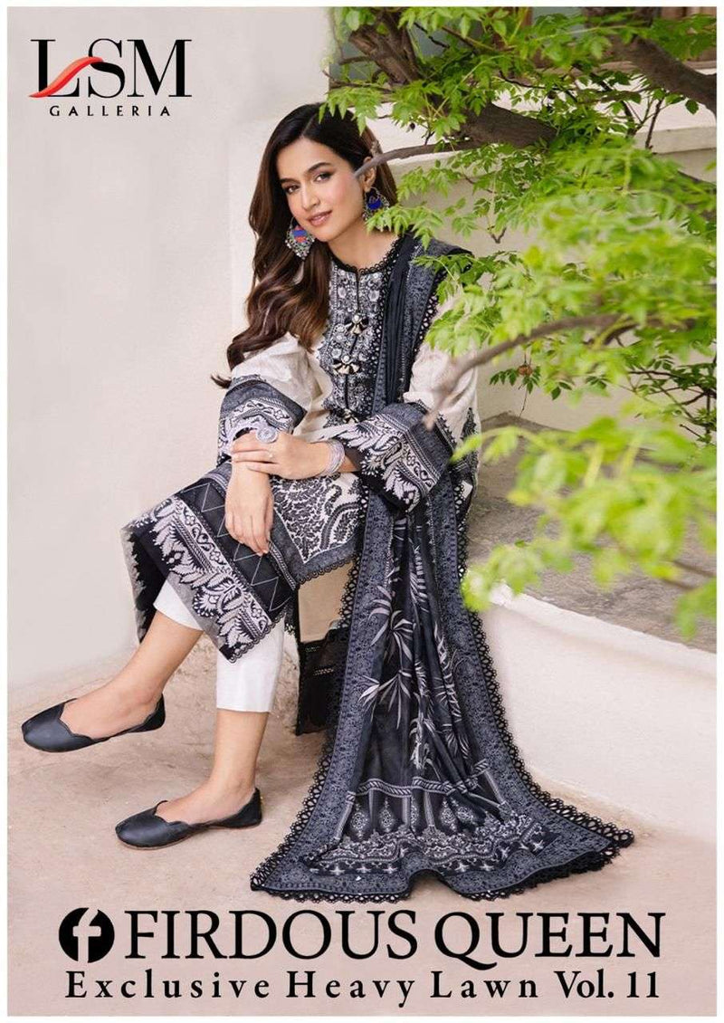 Lsm Galleria Firdous Queen Lawn Vol 11  Readymade Suit