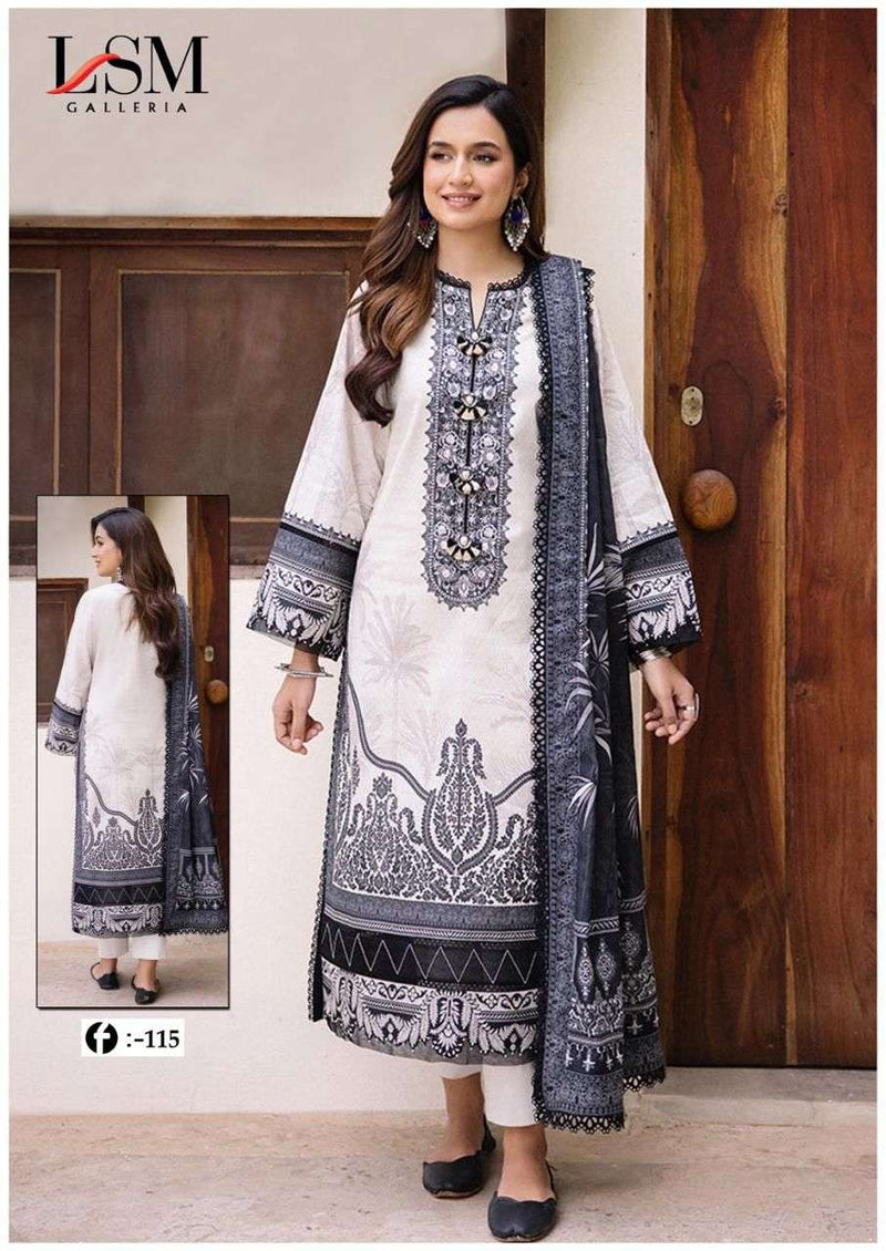Lsm Galleria Firdous Queen Lawn Vol 11  Readymade Suit