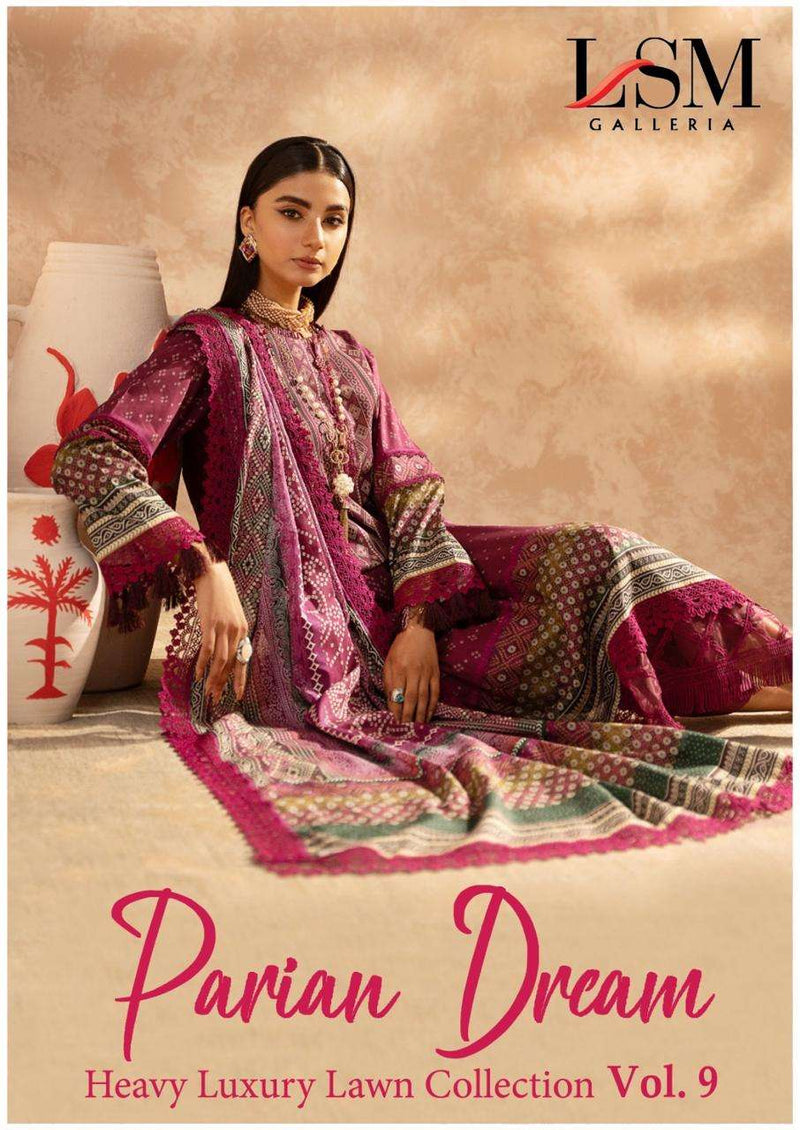 Lsm Galleria Parian Dream Vol 9 Lawn Cotton Daily Wear Salwar Suit