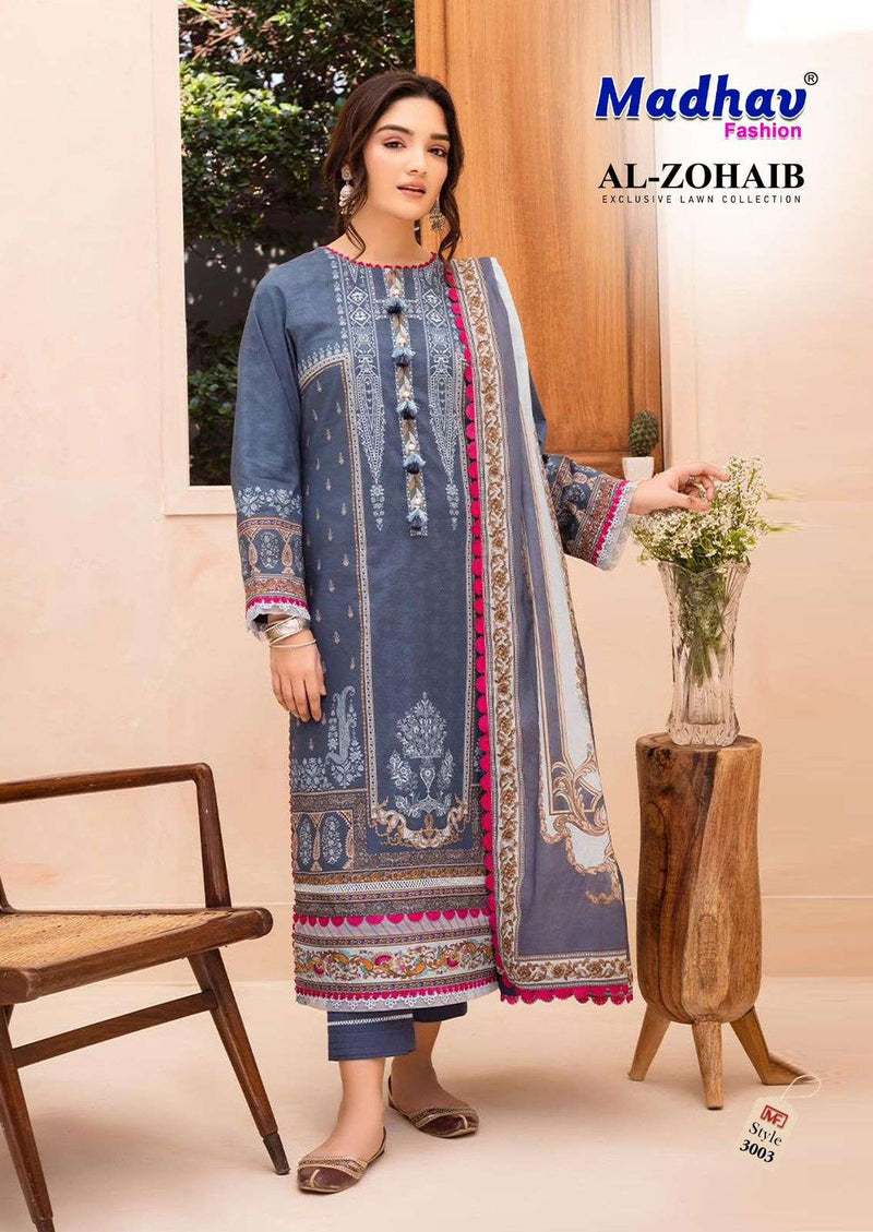 Madhav Fashion Al Zohaib Vol 3 Lawn Cotton Daily Wear Salwar Suit