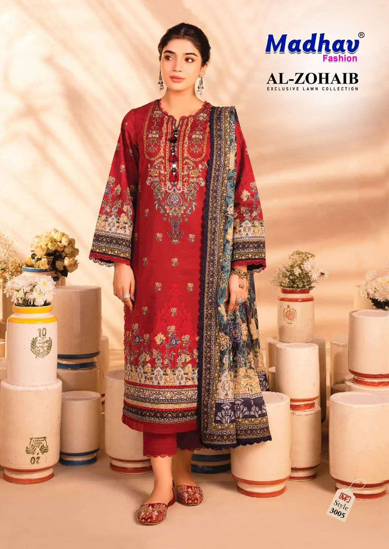 Madhav Fashion Al Zohaib Vol 3 Lawn Cotton Daily Wear Salwar Suit