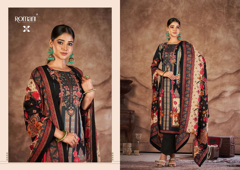 Romani Mareena Vol 16 Soft Cotton Embroidery Work Pakistani Salwar Suits