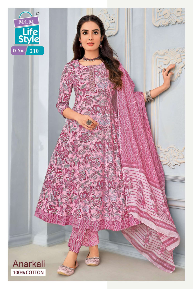Mcm Lifestyle Anarkali Vol 2 Cotton Handwork Casual Wear Kurti Set