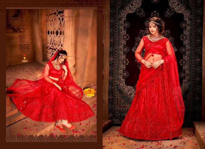 Mrudangi Maharani 1001 Designs Stunning Embroidery Work Lehenga Choli