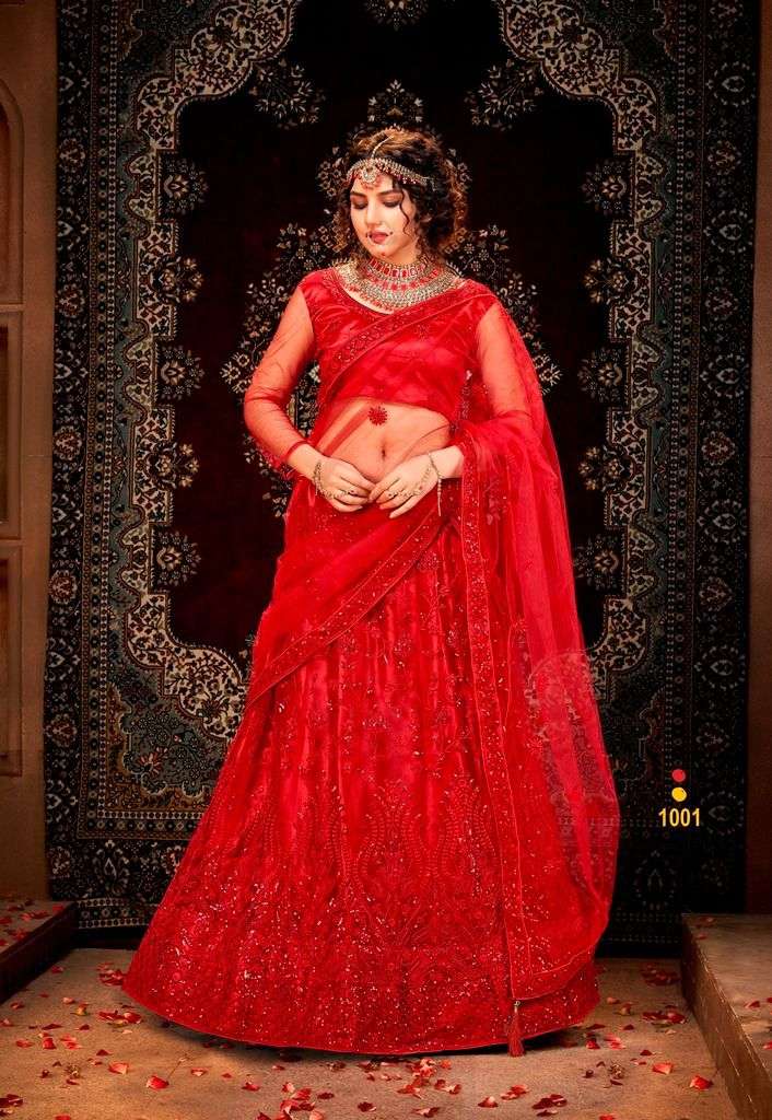 Mrudangi Maharani 1001 Designs Stunning Embroidery Work Lehenga Choli