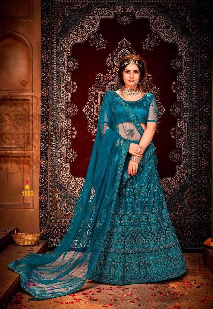 Mrudangi Maharani 1001 Designs Stunning Embroidery Work Lehenga Choli