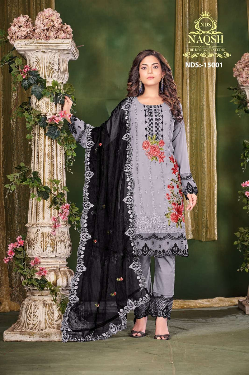 Naqsh Nds 15001 Fancy 3pcs Set Unique Designer Pakistani Pret Collection