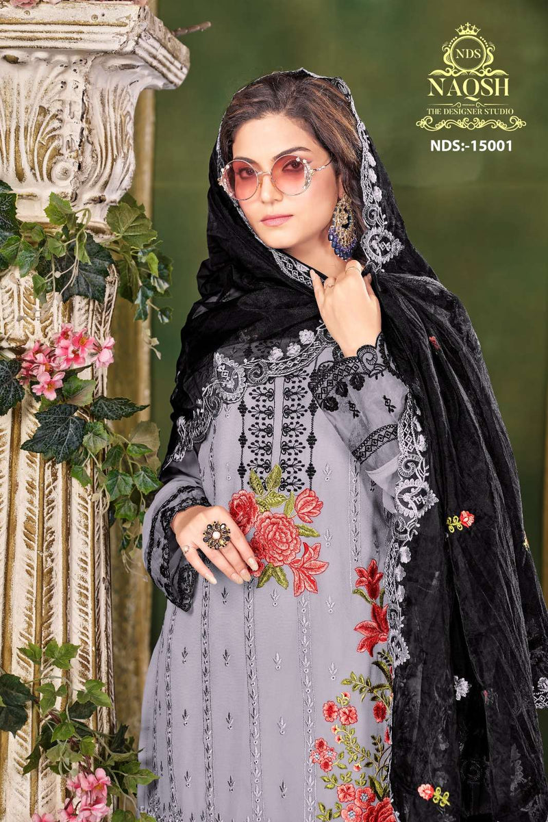 Naqsh Nds 15001 Fancy 3pcs Set Unique Designer Pakistani Pret Collection