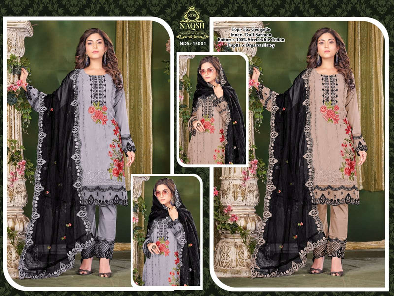 Naqsh Nds 15001 Fancy 3pcs Set Unique Designer Pakistani Pret Collection