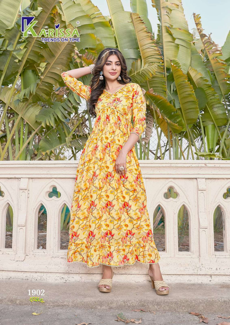 Niharika By Karissa Ready To Wear Long Anarkali Kurti