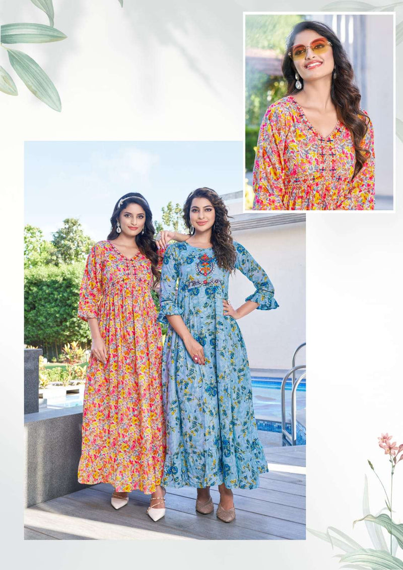 Koyal H Dot Anarkali Kurtis