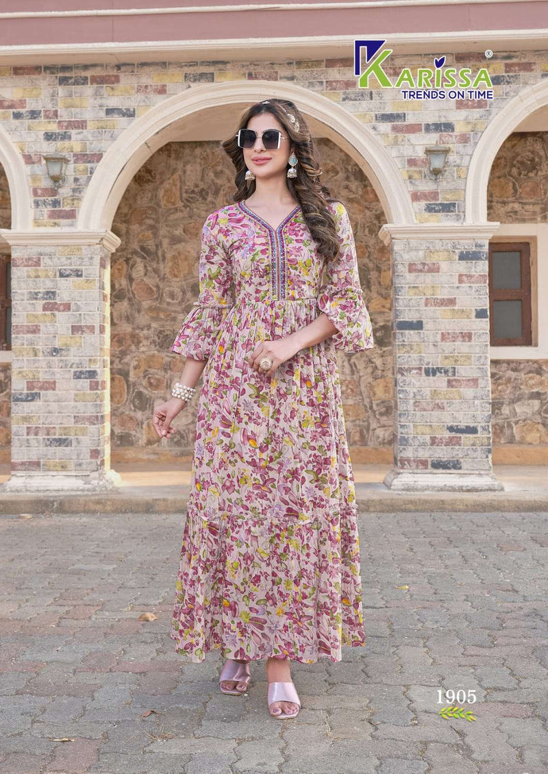 Niharika By Karissa Ready To Wear Long Anarkali Kurti