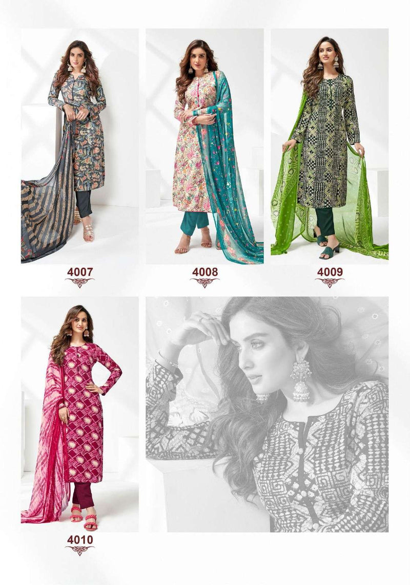 Suryajyoti Cotton Paroo Vol 4 Rayon Printed Casual Wear Salwar Suits