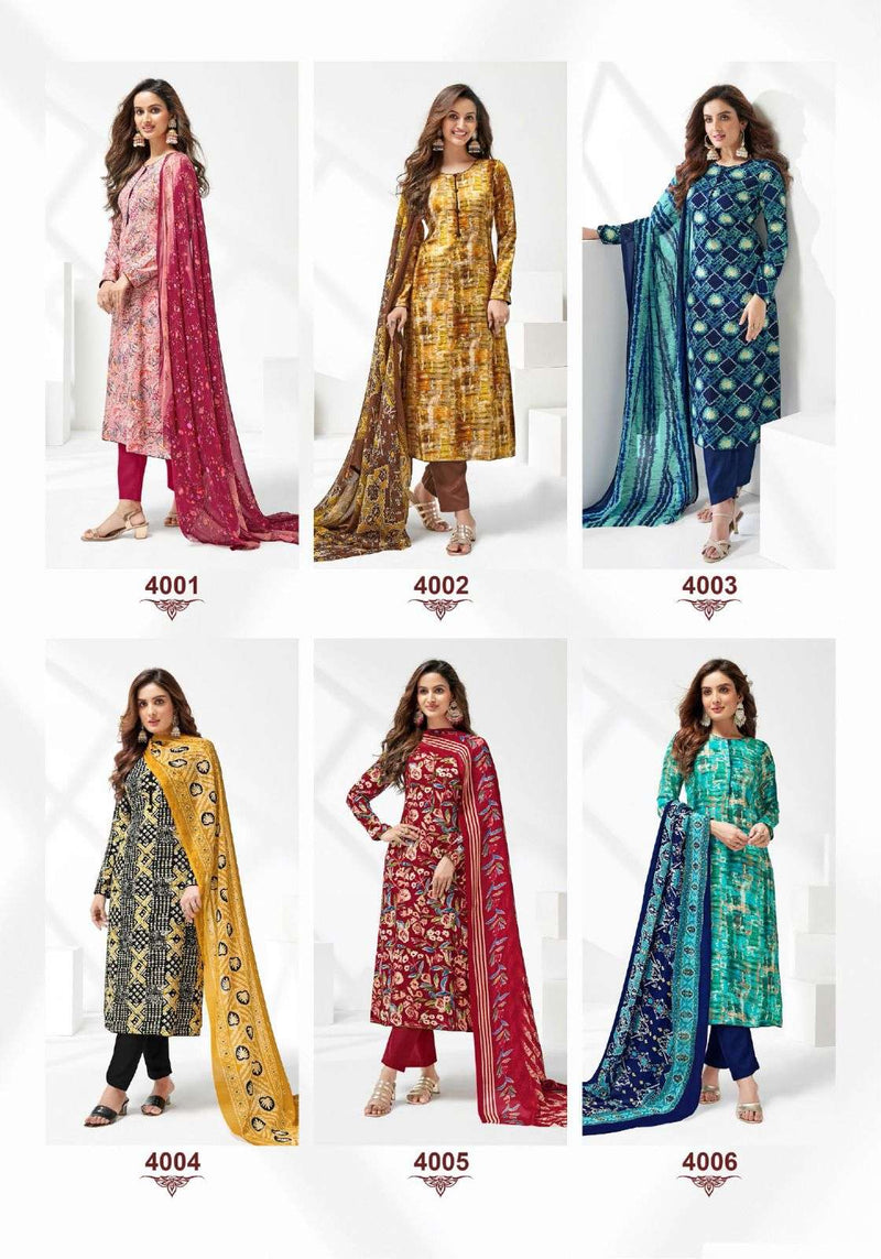 Suryajyoti Cotton Paroo Vol 4 Rayon Printed Casual Wear Salwar Suits