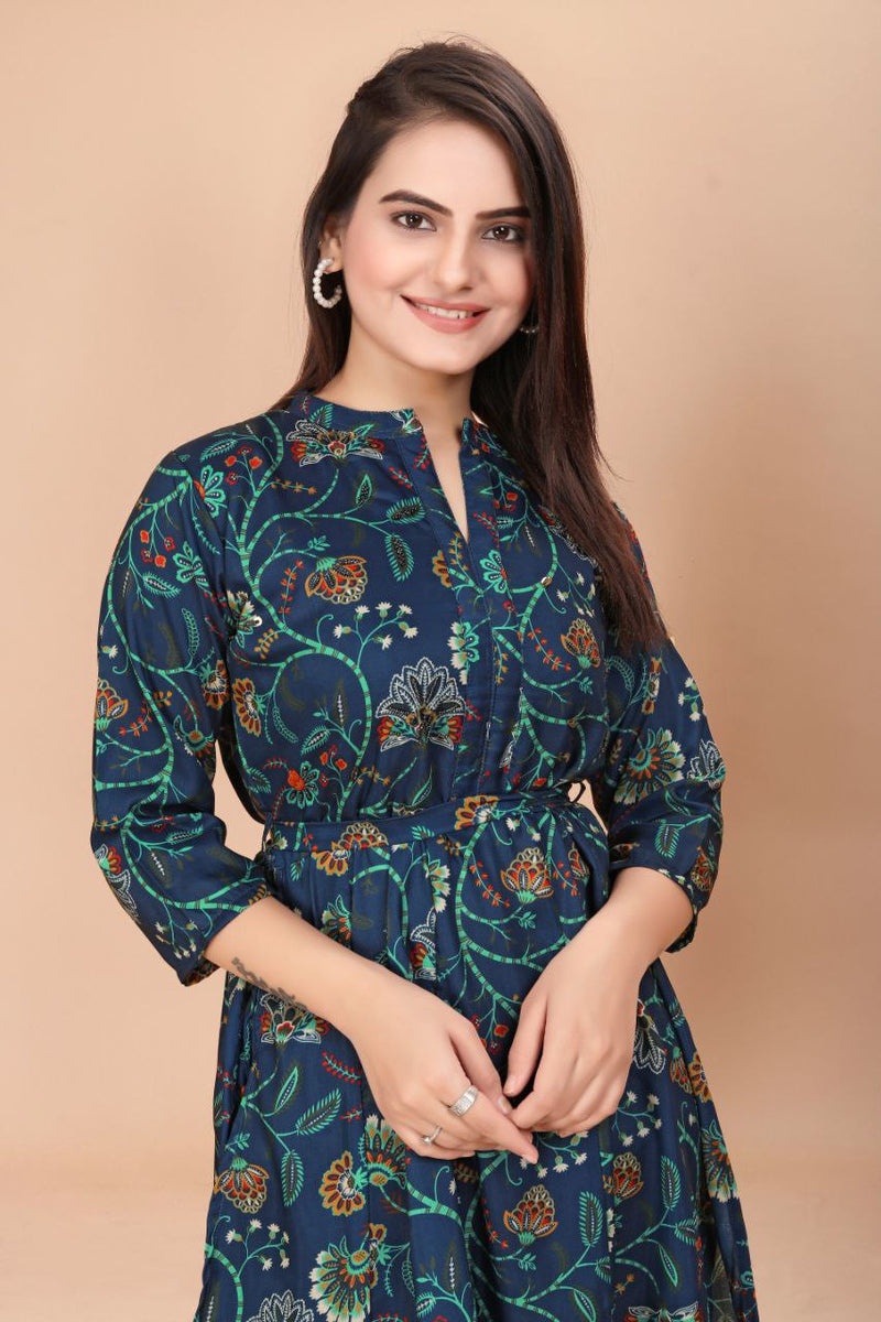 Gc D No 9001 Muslin Print Printed With Heavy Look Kurti Collection