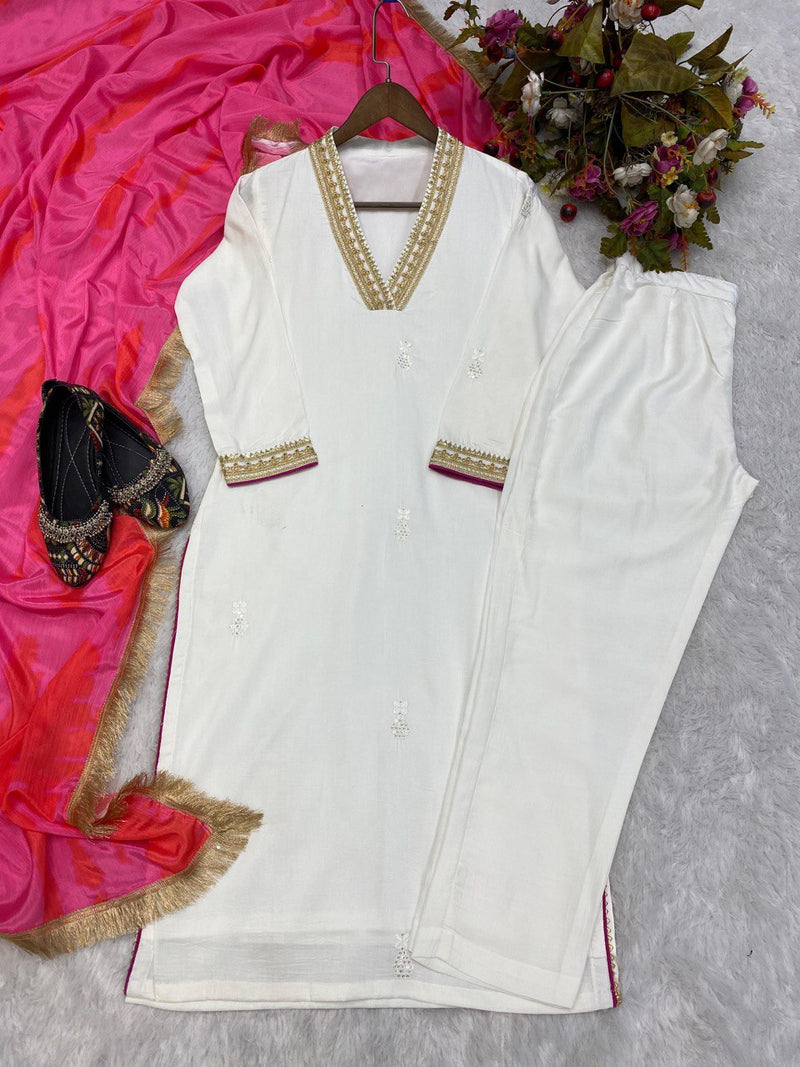 LG D No 1746 Silk With Embroidery Work Fancy Readymade Kurti Collection