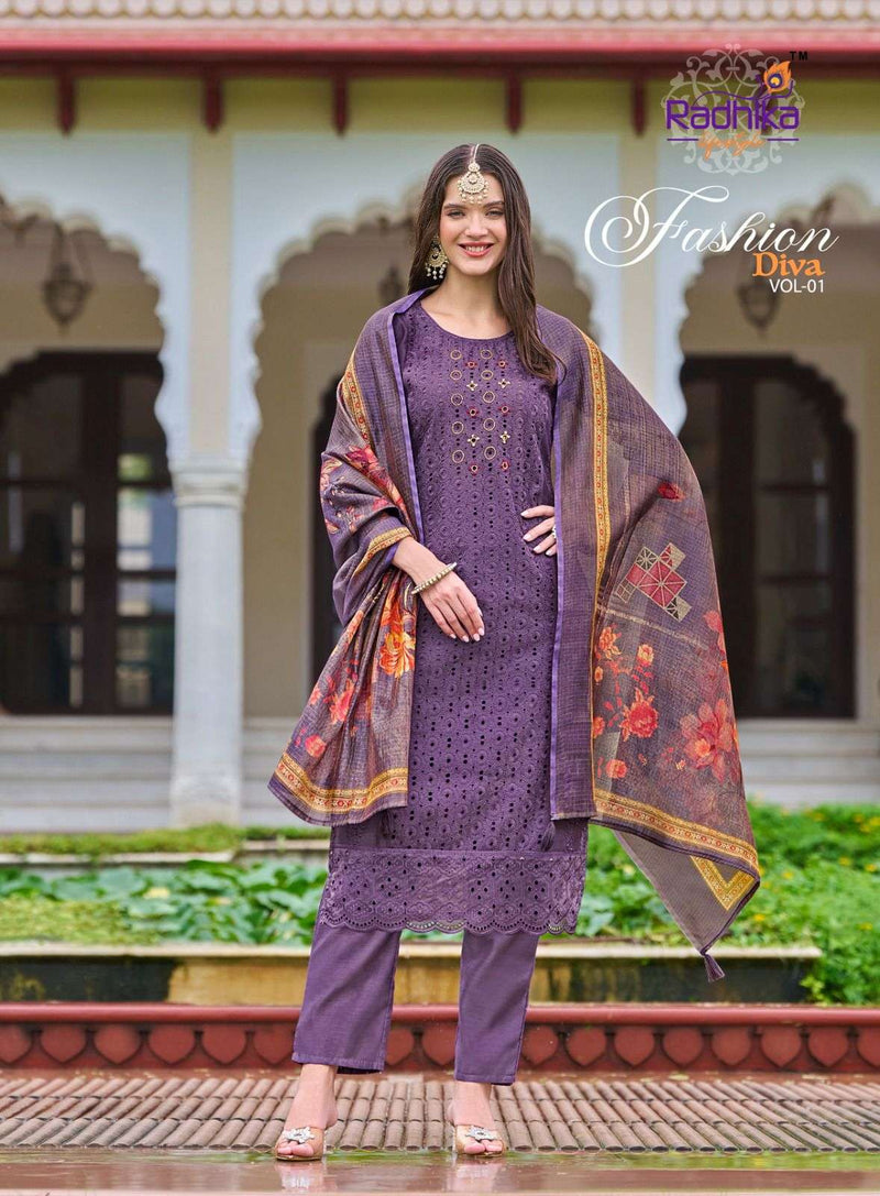 Radhika Lifestyle Fashion Diva Vol 1 Chanderi Silk Designer Wedding Wear Suit