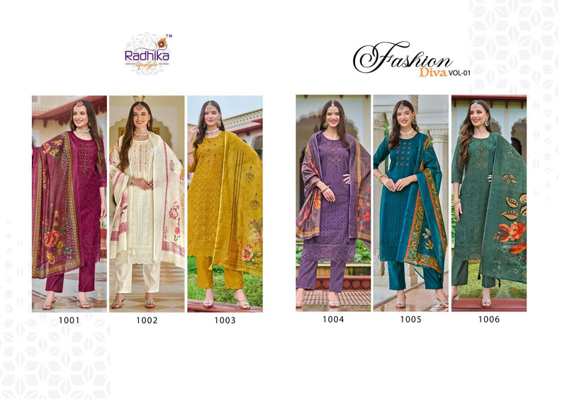 Radhika Lifestyle Fashion Diva Vol 1 Chanderi Silk Designer Wedding Wear Suit