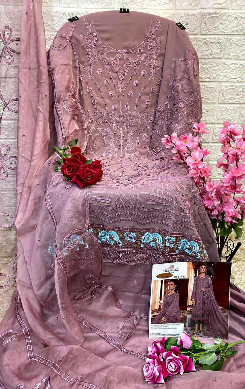 Ramsha 577 Nx Designer Pakistani Dress Material Supplier