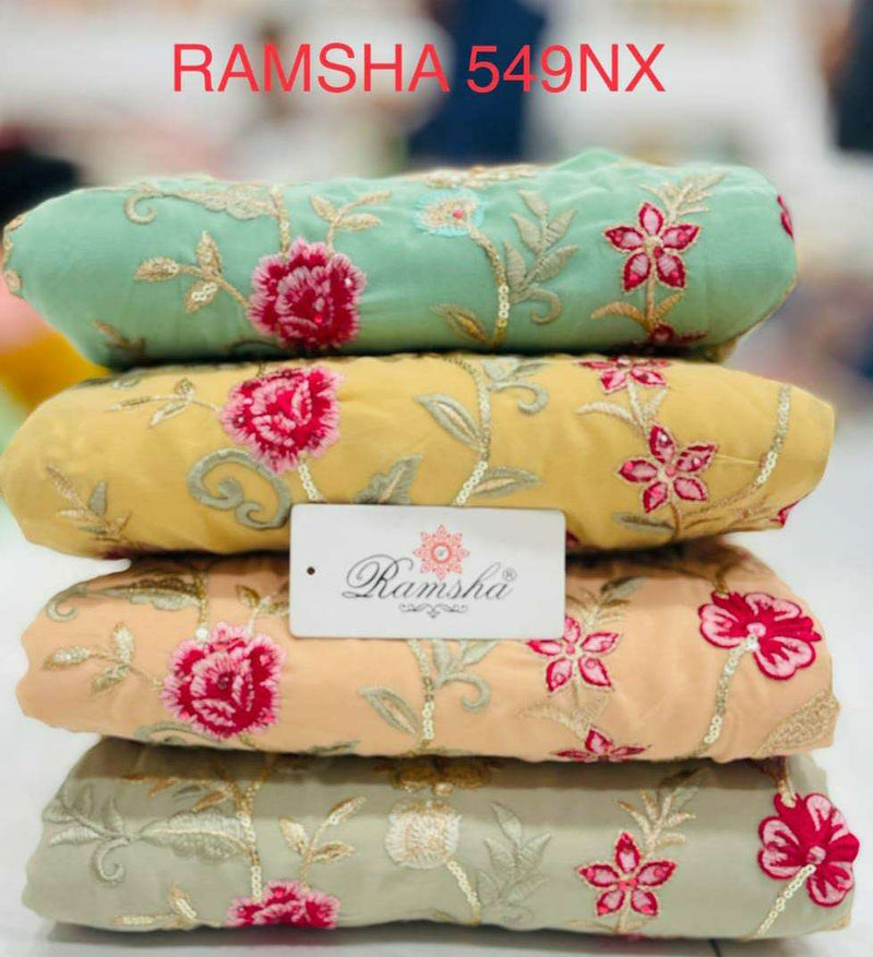 Ramsha Present By R-549 Nx Latest Designer Pakistani Salwar Kameez