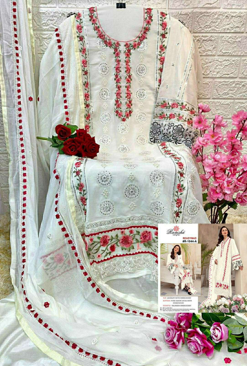Ramsha R 1044 Beautiful Work Pakistani Readymade Salwar Kameez