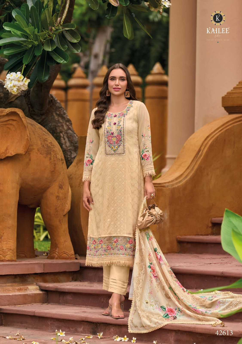Kailee Fashion Safaranama Vol 4 Viscose Muslin Chikankari Work Pakistani Pret Kurti Collection
