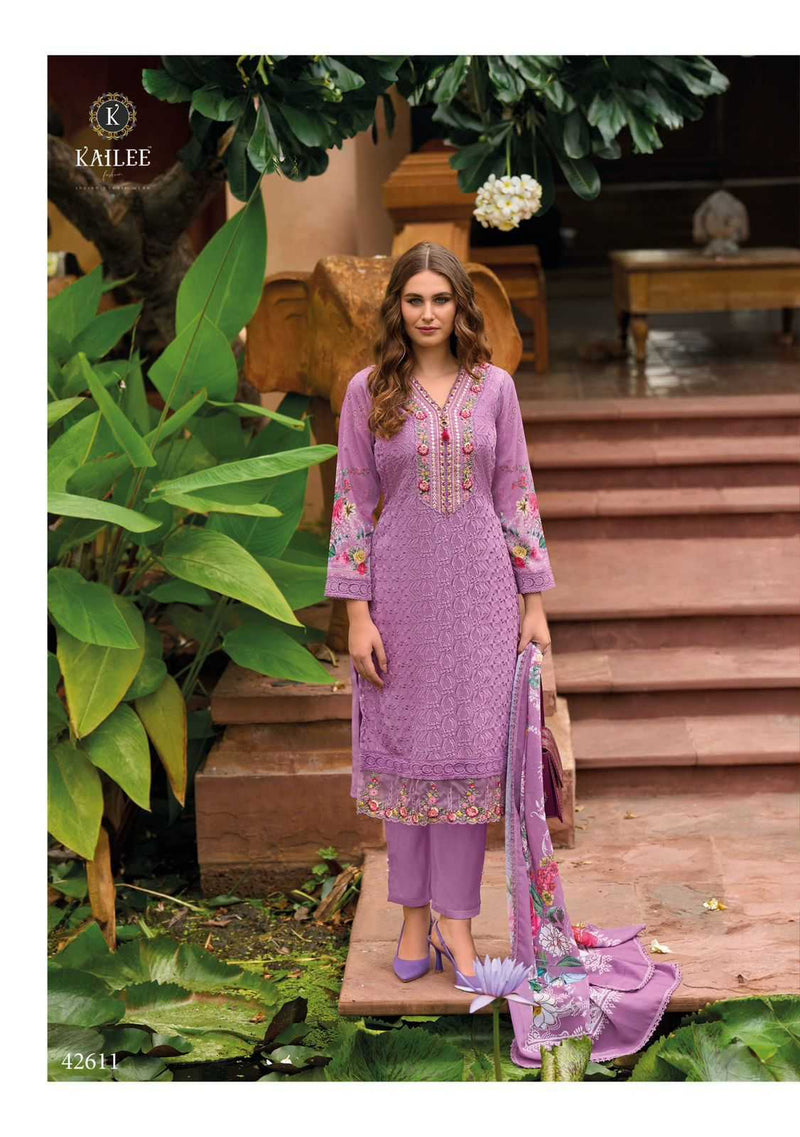 Kailee Fashion Safaranama Vol 4 Viscose Muslin Chikankari Work Pakistani Pret Kurti Collection