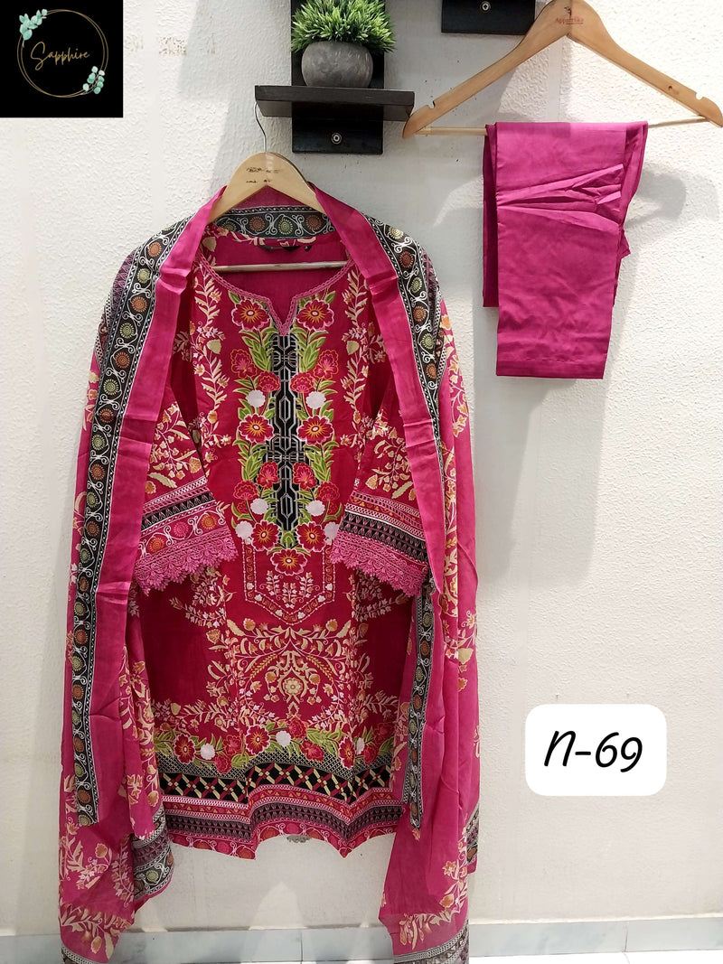 Sapphire Agha Noorain N 69 Lawn Cotton Pret Kurti Set