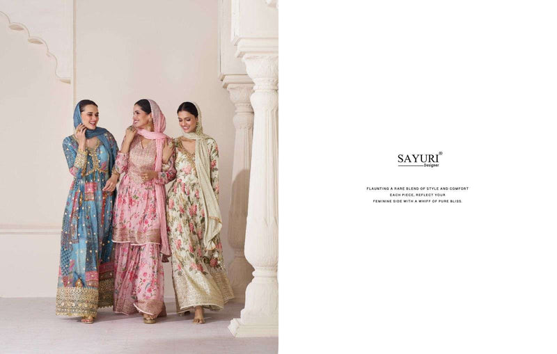 Sayuri Designer Present Phulaari Designer Fabulous Print With Work Readymade Salwar Kameez