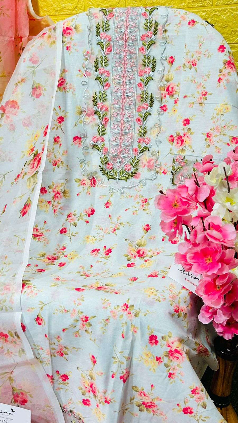 Serine S 160 Amazing Floral Printed Single Pakistani Salwar Kameez