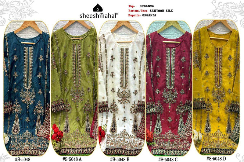 Sheeshmahal 5048 Designer Heavy Work Readymade Pakistani Pret Collection